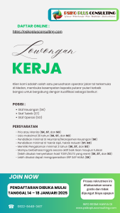 Lowongan Pekerjaan Operator Jalan Tol